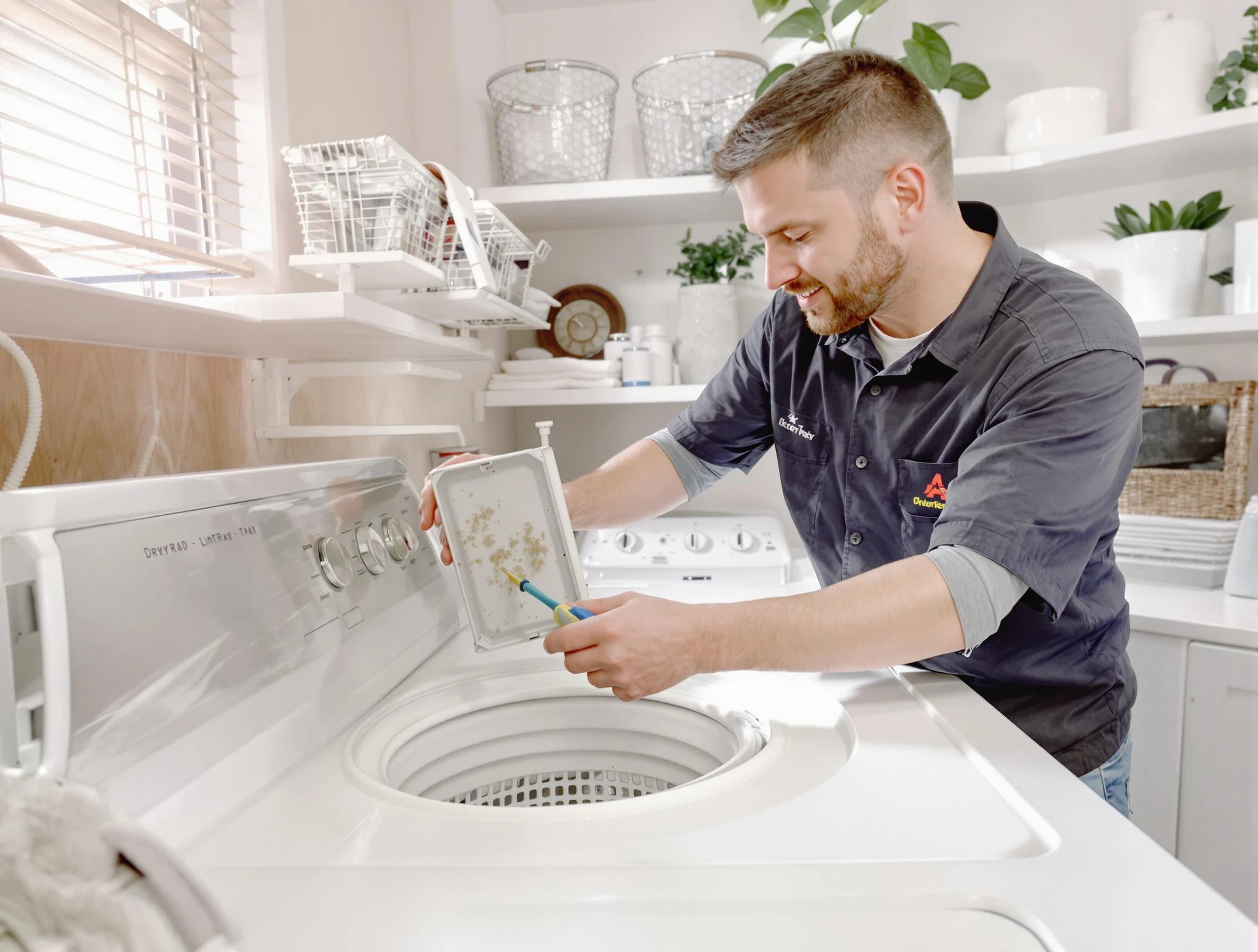 Cleaning Dryer Lint Trap in Ontario